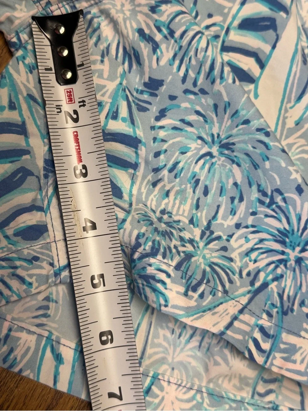 EUC Lilly Pulitzer Boys' Swim Trunks in the sailboat Boca blue